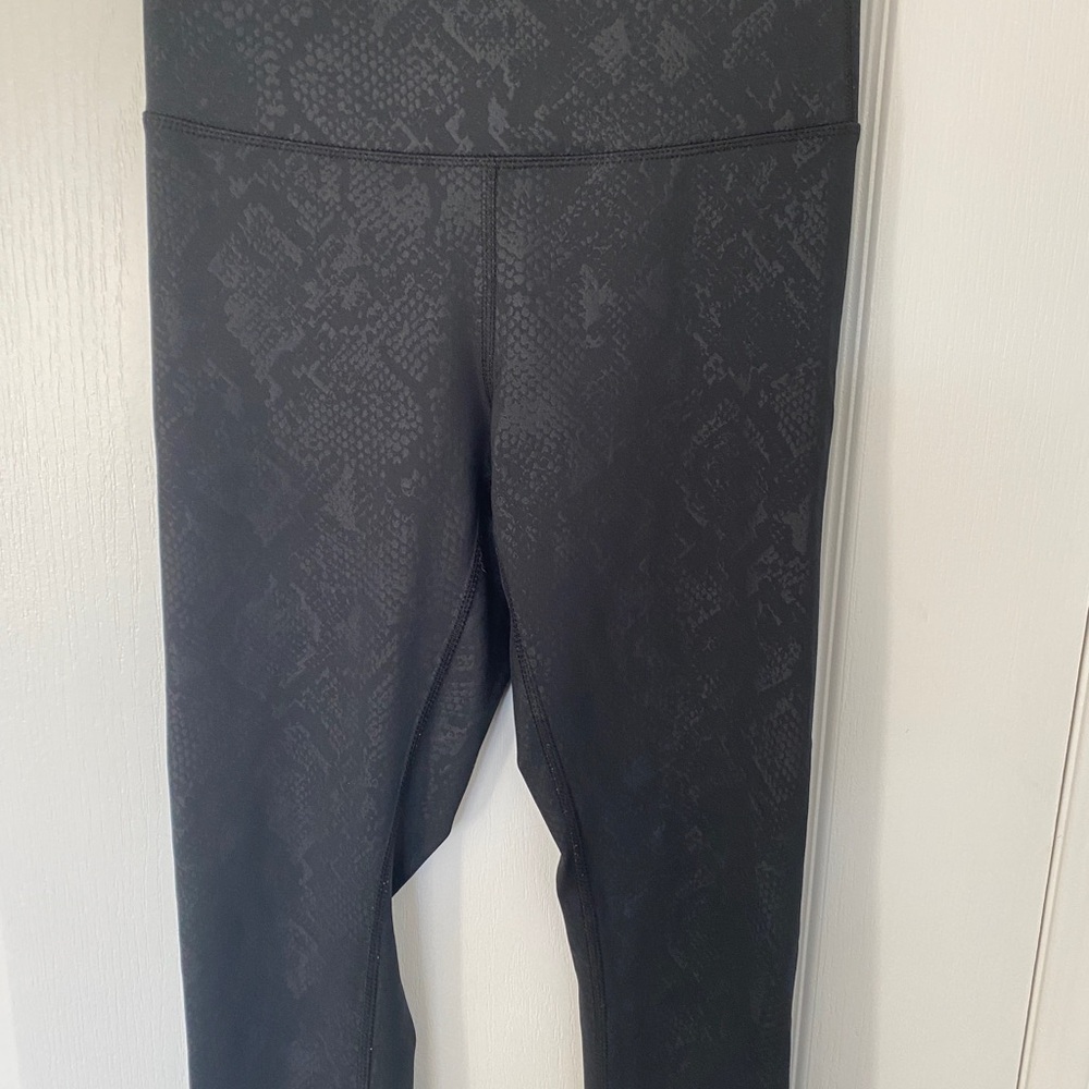 Black Snake Print Leggings
